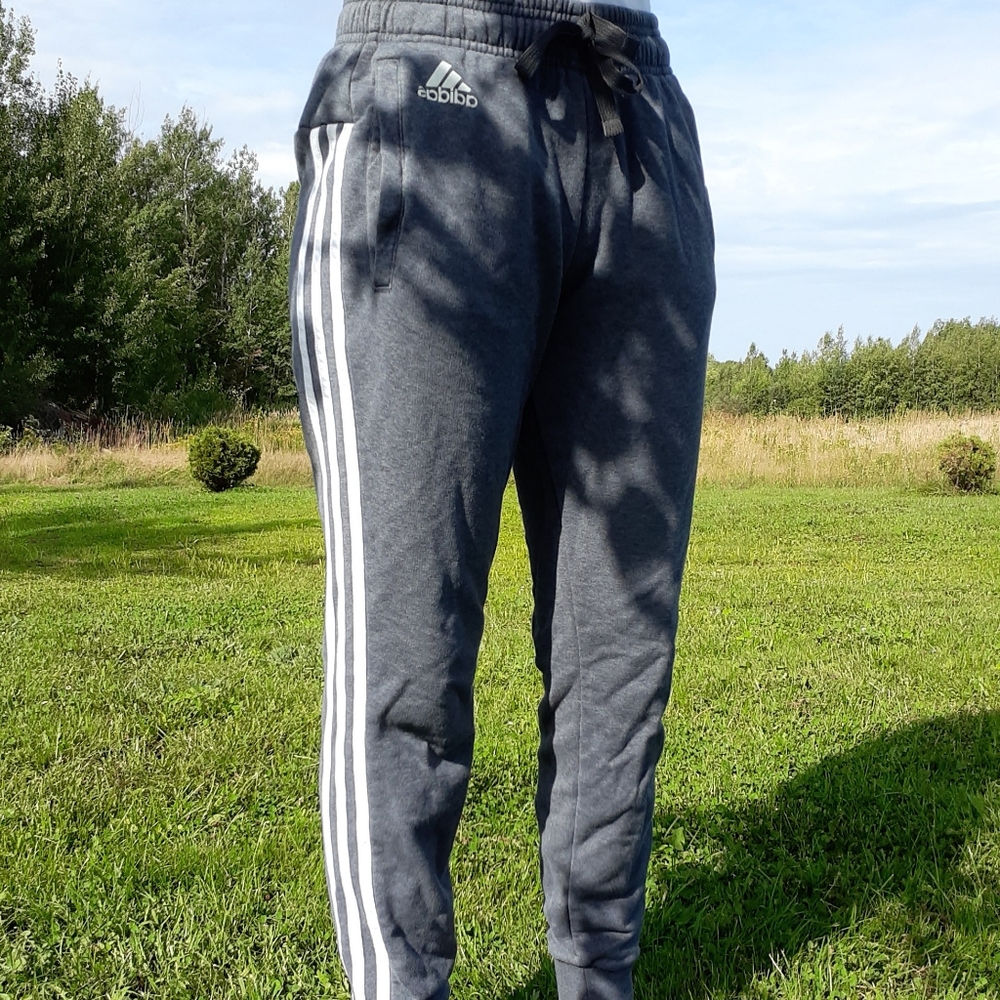 Adidas Sweatpants, Gray XS
